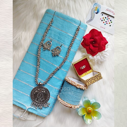 আকাশী উপহার কম্বো - Sky Blue Gift Combo