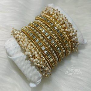 গাজরা চুড়ি কম্বো ১ সেট - Gajra Churi Combo 1 Set