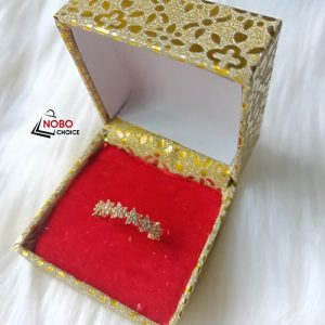 গোল্ডেন ডায়মন্ড কাট আংটি | Golden Diamond Cut Ring